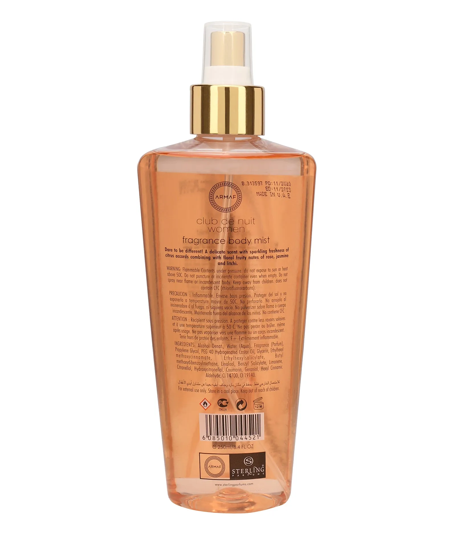 Armaf Club De Nuit Women Fragrance Body Spray 250ML