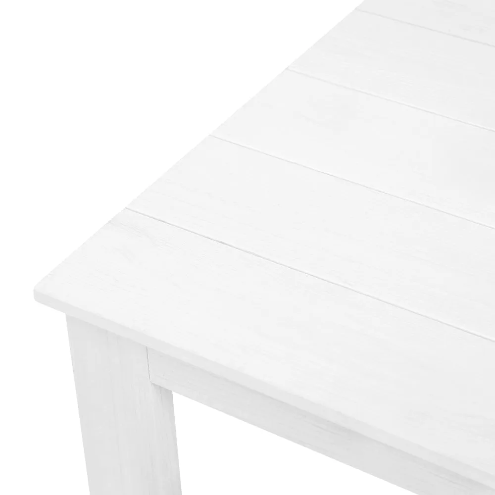 Gardeon Coffee Side Table Wooden Desk Outdoor Furniture Camping Garden White